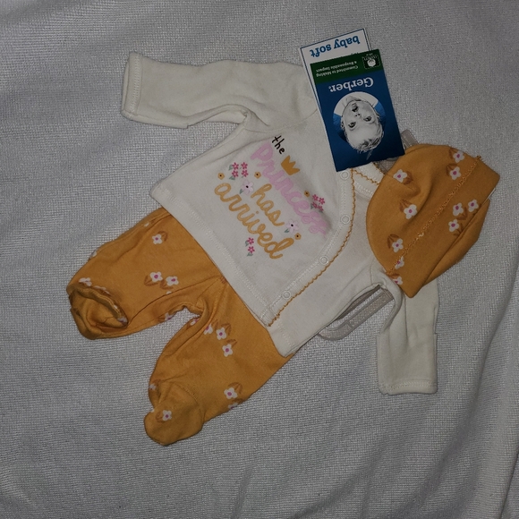 Gerber Preemie 3 piece (girl) Outfit - Picture 3 of 4